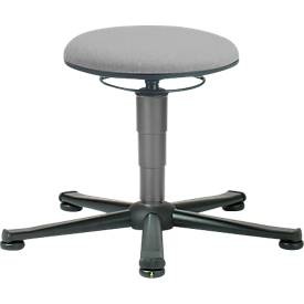 ESD Drehhocker, Stoff, mit Gleiter, grau