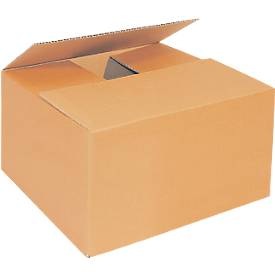 Wellpapp-Faltkartons, 1-wellig, 215 x 155 x 135 mm, braun