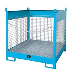 Fass-Stapelpalette Bauer FSP-4 D, für 4 x 200 l Fass, blau