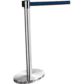 Gurtpfosten nirosta, Gurt schwarz/blau