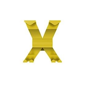 Garderobenhaken WGX, B 145 x T 157 x H 175 mm, Feinstruktur, recyceltes Aluminium, gelb