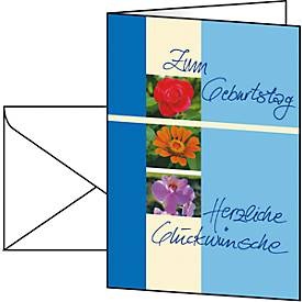 Geburtstagskarte Trio, A6, 10 Stück