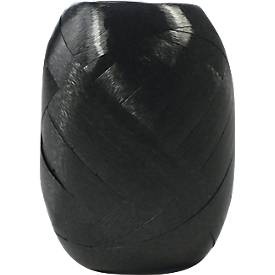 Geschenkbänder Clairefontaine Ringelbänder, 24 Stk.,10m x 7mm, glänzend, glatt, schwarz, weiss, sortiert
