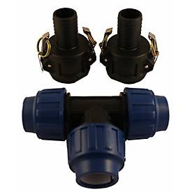 IBC Tankverbinder Set für 2 Tanks, Erweiterung DN 40