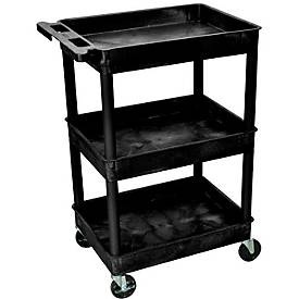 SESTC111-B Kunststoffwagen Polyethylen Traglast (max.): 150 kg Schwarz
