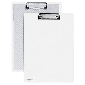 Klemmbrett A4, Klemme mit schützenden Kunststoffecken, PP, weiss