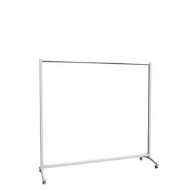 Reihengarderobenständer, mobil Höhe 1710 mm, Breite 1780 mm Bügelrohr-Ø 30 mm