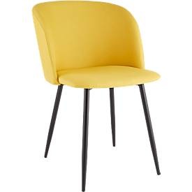 Konferenzstuhl, 2er-Set, B 570 x T 540 x H 810 mm, gepolstert, diverse Farbvarianten Stoffbezug