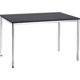 Konferenztisch, 1200 x 800 mm, schwarz