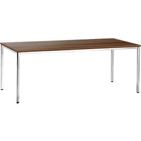 Konferenztisch, 2000 x 800 mm, Nussbaum-Dekor