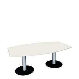 Konferenztisch, B 2000 mm, weiss