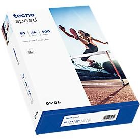 Kopierpapier tecno speed, DIN 4, 80 g/m², weiss, 1 Karton = 5 x 500 Blatt