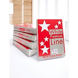 Kopierpapier White Premium Line, DIN A4, 80 g/m², hochweiß, 1 Karton = 5 x 500 Blatt