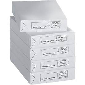Kopierpapier Standard, DIN A4, 80 g/m², weiss, 1 Karton = 5 x 500 Blatt