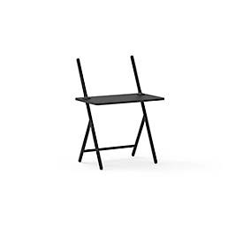 Laptop Tisch scala, ideal für das Home Office, höhenverstellbar, klappbar, 4-Fuss-Gestell, L 1000 x B 800 x H 1400 mm, graphitschwarz RAL 9011/schwarz