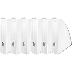 LEITZ® Stehsammler WOW 5277, Breite 75 mm,weiss, 6 Stück