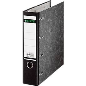 Leitz Doppelordner 1092-00-00 2 x DIN A5 quer Rückenbreite: 75 mm Schwarz Wolkenmarmor 4 Bügel 10920000