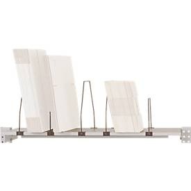 Manuflex AS1271.7035 Ablage Melamin lichtgrau 1250x 350x19mm, mit Unterzug für PACKTISCH 1500mm mit Bügel 3/2 (