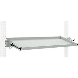 Manuflex AS1718.7035 Neigbare Ablagekonsole für PACKPOOL Packtische, Nutztiefe 345 mm. Für Tischbreite 1750 mm