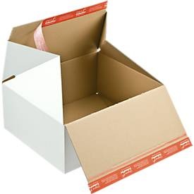 Premium-Blitzbodenkarton ColomPak CP 155.255, B 310 x T 190 x H 133 mm, Z-Faltung, Selbstklebeverschluss, weiss, 10 Stück