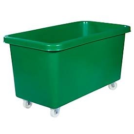 Rechteckbehälter aus Polyethylen, fahrbar Inhalt 450 l grün, ab 5 Stk