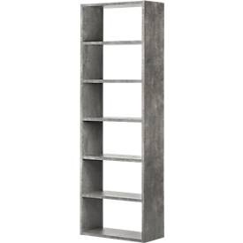 Regal Pombal, 6 Ordnerhöhen, erweiterbar, Breite 740 mm, Betonfarben