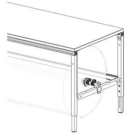 Hüdig+Rocholz Achssatz für Packtisch System Flex, für Tischbreite 1600 mm