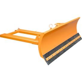 Schneeschieber für Gabelstapler Gummischürfleiste Schildbreite 2400 mm