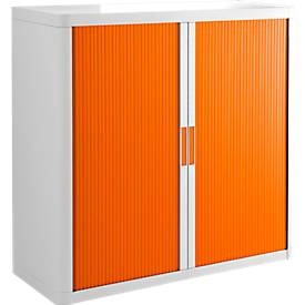 Rollladenschrank, H 1040 mm, weiss/orange
