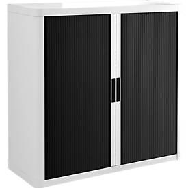 Rollladenschrank, H 1040 mm, weiß/schwarz