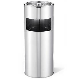 Durable 333023 trash can 17 L Round Metal Silver