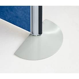 Standfuß für Alu Klett Stellwand, lichtgrau