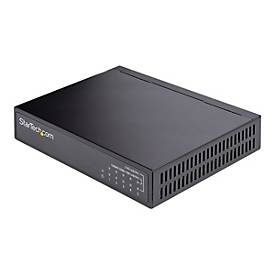 StarTech.com 5 Port Gigabit Switch - Unverwalteter 2.5Gbit/s Switch - Office-/Heimnetzwerk/Lan Switch/Verteiler für Tisch/Wandmontage - Rückwärtskompatibel mit 10/100/1000Mbit/s - Ganzmetall (DS52000) - Switch - 5 Anschlüsse - unmanaged