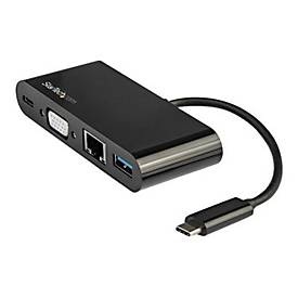 StarTech.com Startech DKT30CVAGPD - USB-C VGA Multiport Adapter - Power Delivery (60W) - USB 3.0 - Gigabit Ethernet