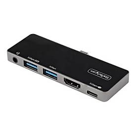 StarTech.com USB-C Digital AV-Multiport-Adapter - USB-C auf 4K 60Hz HDMI 2.0, USB-C Power Delivery 100W, 3-Port USB 3.0 Hub, Audio - USB-C Mini Dock - Portable USB Typ-C Travel Dock