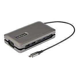 StarTech.com USB C Multiport Adapter - USB C auf 4K 60Hz HDMI 2.0 Dockingstation/Reiseadapter - 2-Port 10Gbit/s USB Hub - 100W Power Delivery stromversorgung - SD/MicroSD Kartenlesegerät - 25 cm Kabel