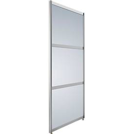Stellwand gerade hoch, Dekor silber