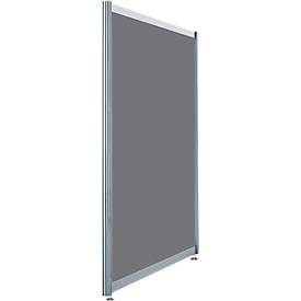 Stellwand gerade niedrig, Anthrazit satiniert
