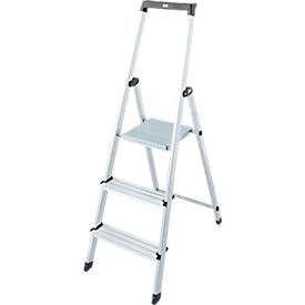 KRAUSE Stufen-Stehleiter mit Sicherheitsplattform 3 Stufen