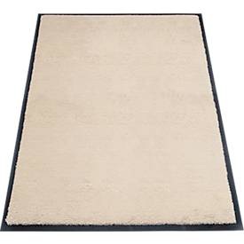 Schmutzfangmatte miltex Eazycare Style, eckig, antistatisch, UV-beständig, waschbar, High-Twist-Nylon & Niltrilgummi, 800 x 1200 mm, hellelfenbein
