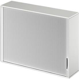 Schäfer Shop Genius Aufsatz-Querrolladenschrank TETRIS WOOD, 3 OH, B 1600, lichtgrau