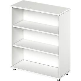 Schäfer Shop Genius Regal TETRIS WOOD, 3 OH, Höhe inkl. Gleiter, B 1000 mm, weiss