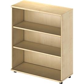 Schäfer Shop Genius Regal TETRIS WOOD, 3 OH, Höhe inkl. Gleiter, B 1000 mm, Ahorn-Dekor