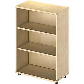 Schäfer Shop Genius Regal TETRIS WOOD, 3 OH, Höhe inkl. Gleiter, B 800 mm, Ahorn-Dekor