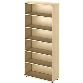 Schäfer Shop Genius Regal TETRIS WOOD, 6 OH, Höhe inkl. Gleiter, B 1000 mm, Ahron-Dekor