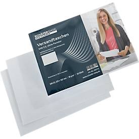 Schäfer Shop Genius Versandtaschen, Format C5, ohne Fenster, Haftklebung, Papier, weiss, 50 Stück