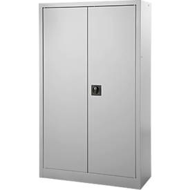 Schäfer Shop Select Aktenschrank, abschliessbar, Höhe 1585 mm, Breite 950 mm, alusilber