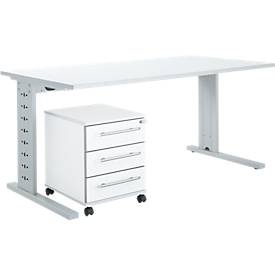 Schäfer Shop Select Büromöbelset 2-tlg. Moxxo IQ Schreibtisch B 1600 x T 800 mm, C-Fuss