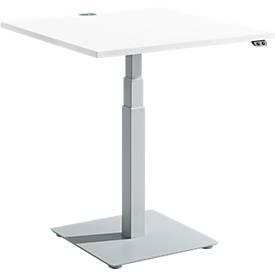 Schäfer Shop Select Beistelltisch FLEXXAS, elektrisch höhenverstellbar, ergonomisch, B 800 mm, weiss