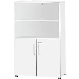Schäfer Shop Select Kombischrank SET UP, 4 OH, weiß/weiß